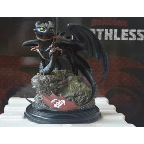 Art Box Dragon Toothless Action Figure Model Resin Statue collection Halloween Gift Toys 30 CM High