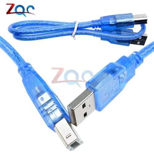 50cm 0.5m USB 2.0 Printer Cable Type A Male to Type B Male Dual Shielding High Speed For Computer/Printer/Fax Lead Connector