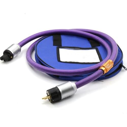 XLO Limited Edition AC Power Cord European power cable with gold plated EU verion plugs connection