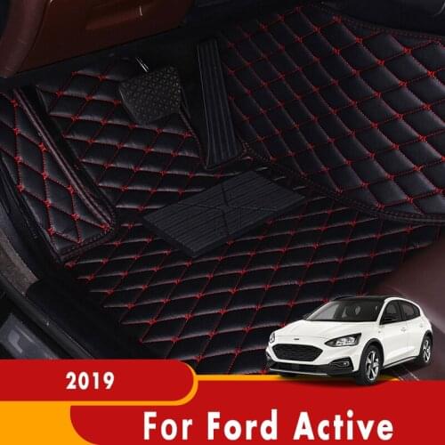 Carpets For Ford Active 2019 Car Floor Mats Styling Waterproof Protect Interior Accessories Dash Foot Pads Rugs Decoration