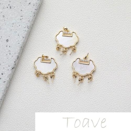 Copper Plated Real Gold Shell Safe Lock Pendant diy Necklace Bracelet Pendant Handmade Material Accessories