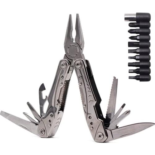 EDC Stainless steel multifunctional pliers outdoor combination knife pliers folding portable multifunctional tool pliers