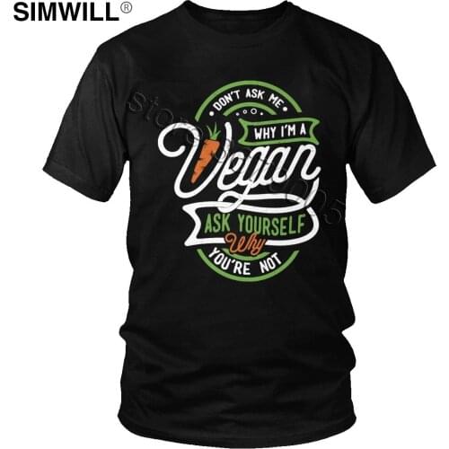 Mens Vintage Go Vegan Shirts Unique Veganism T Shirts Short Sleeve Eco Cotton Casual Tees Round Collar Designer Merchandise