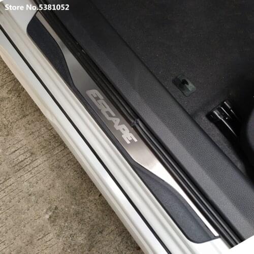For Ford Escape 2014 2017 2020 Accessories Stainless Steel Car Door Sill Kick Scuff Plate Cover Guard Pedal Protector 2013 2018