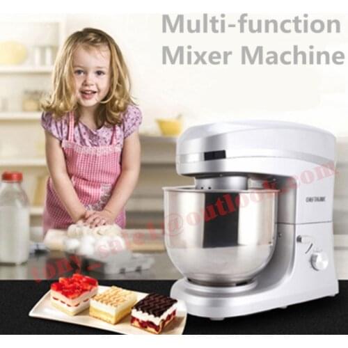 Newest 1000W Multifunction Stand Food Mixer 7L Bowl Dough Mixer Food Machine Silver Red Color For Choose