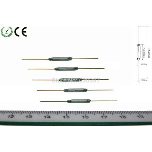RD03 10pcs 14.2mm Miniature Magnetic Reed Switches Normally Open NEW