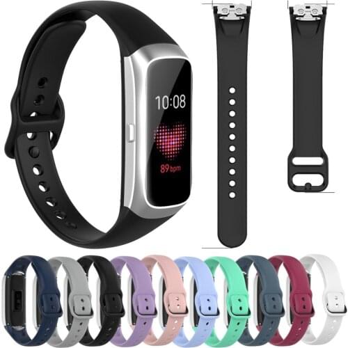 For Samsung Galaxy fit SM-R370 Smart Bracelet Silicone Strap Band Sport Watchband Replacement Rubber Wristband