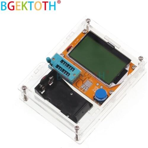 Latest LCR-T4 ESR Meter Transistor Tester Diode Triode Capacitance Mos Mega328 Transistor Tester + CASE (not Battery )
