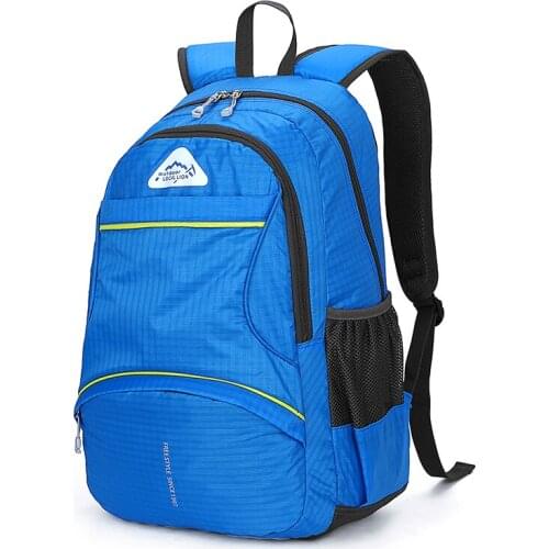 Waterproof Nylon Daypack Women Men Skin Pack Backpack 20L Travel School Outdoor Sports Camping Hiking Bag Rucksack