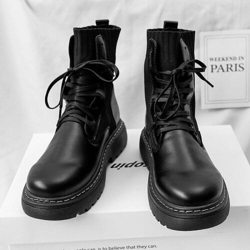 Military Tactical Ankle Boots Men Outdoor PU Leather Spring Man Boots Us Army Hunting Boots for Men Shoes Casual Black Boots