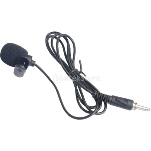 1 Pcs Wired Head worn Microphone Voice Head-Mounted Mic Black