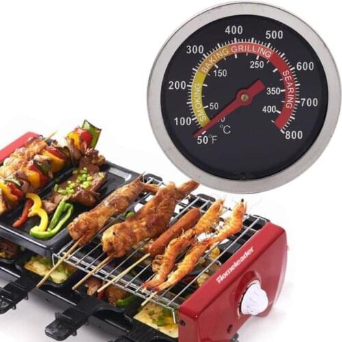 1PC Barbecue Thermometer BBQ Smoker Grill Thermometer BBQ Grill Meat Temperature Gauge Meter Home Kitchen Cooking Food Tools