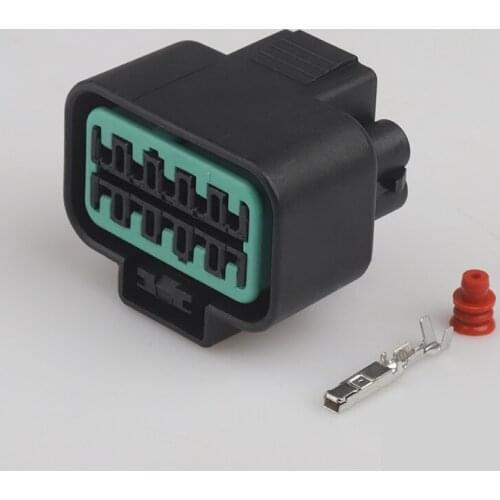 2 sets 10 pin way sealed female black electrical waterproof auto connector headlight plug DJ7103A-2.2-21