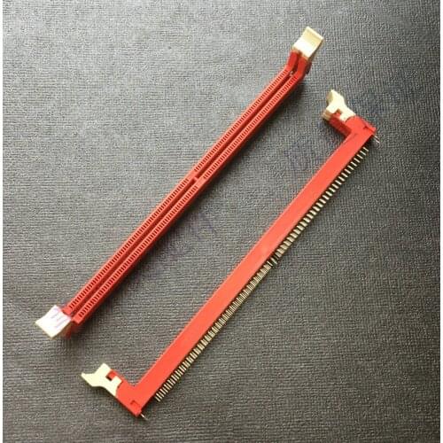 2PCS) Original new red memory socket DDR2 1.8V 240p 240 pin advanced