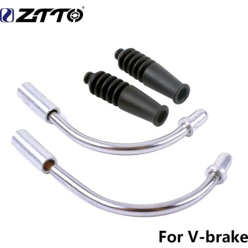 ZTTO 4sets MTB Mountain Bike Bicycle Accessories V Brake Noodles Cable Guide Bend Tube Pipe Plastic Sleeves Boots Protector Hose