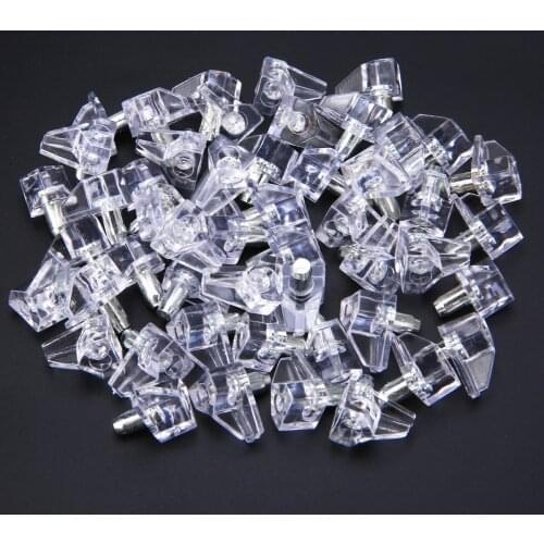 50Pcs Shelf Supports Studs Pegs Metal 5mm Pin Shelves Seperator Fixed Cabinet Cupboard Furniture Bracket Support Holder For Kitc