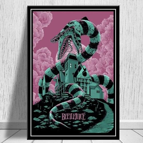 5d diy diamond painting snake Classic Horror Movie Poster Wall Art Picture diamond embroidery for Bar Room Decoration Home Decor