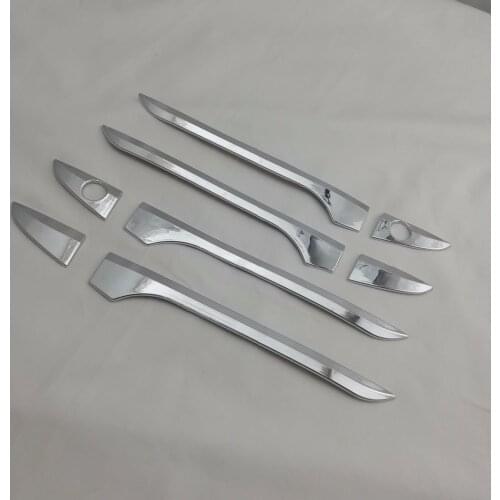 8pcs ABS Chrome Car DOOR HANDLE COVER for Eleventh-generation Toyota E170 Corolla ALTIS North America 2014-2017