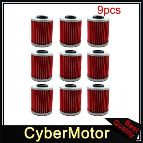 9x Oil Filter For BETA EVO 300 SUZUKI RMZ450 RMZ250 KAWASAKI KX250F 250 450 EVO