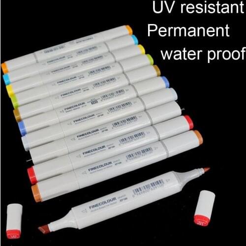 Aventik Touch Soft 10 colors Fly Tying Waterproof Washable Permanent Twin Markers Pen Lure Flies Fishing Marker For Fishing Lure