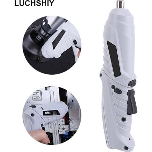 Mini Cordless Electric Screwdrivers Drills Shape-Shifting Power Tools 3.6V Rechargeable Lithium battery Two-Way Switch Home DIY