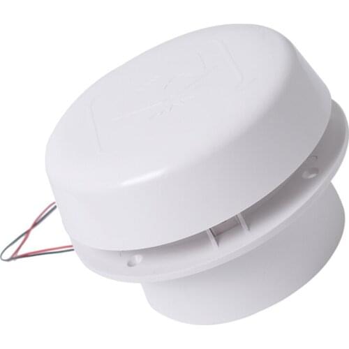 12V Volt RV Roof Air Vent Mute Fan Camper Mushroom Shape Design Circular Durable for Rv Commercial Vehicle Yacht White