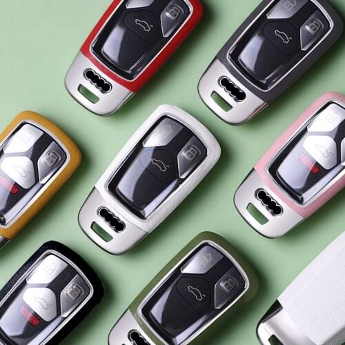 Car Key Case Cover shell fob For Audi A1 A3 Q2L Q3 S3 S5 S6 R8 TT TTS 2020 Q7 Q5 A6 A4 A4L Q5L A5 A6L A7 A8 Q8 S4 S8 accessories