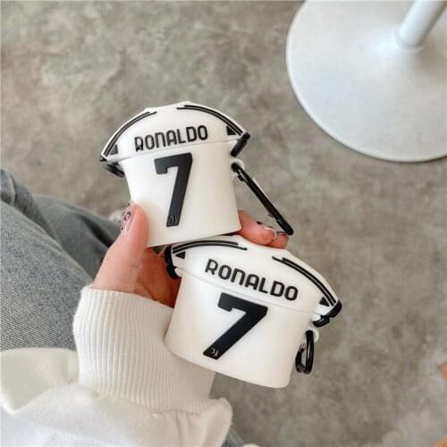 Cool Football Jersey No.7 Headphone Cases For Apple Airpods 1/2/pro Silicone Protection Earphone Cover Accessories