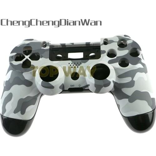 2.0 version Camouflage full housing shell case With Full Small Keys Conductive Parts For PS4 JDS 001 011 JDM wireless Controller