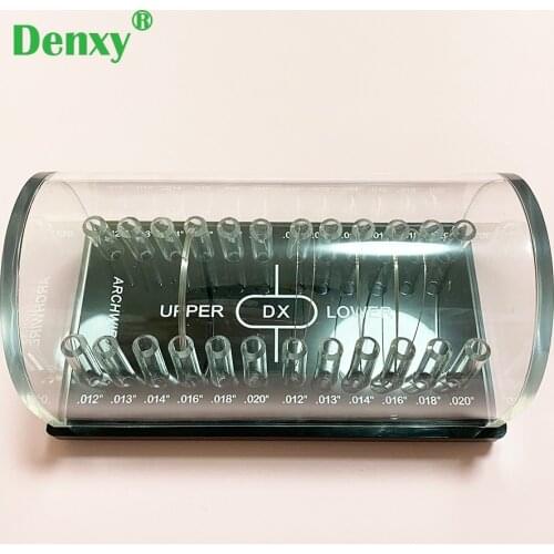Denxy 1pc Dental Orthodontic Round Archwire box Acrylic Dispenser Placing Box arch wires holder Orthodontic Bracket