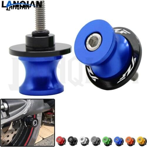 For Yamaha YZF R1 YZF R3 YZF R6 Spools Slider 6MM CNC Motorcycle Swingarm Spools stand screws Slider YZF-R1 YZF-R3 YZF-R6 YZF
