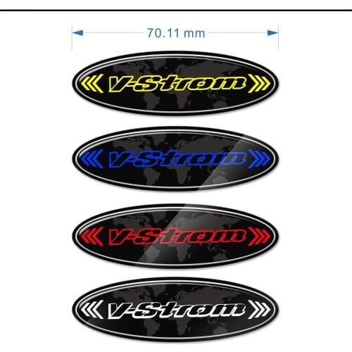 Emblem Badge Logo V STROM 1050XT For Suzuki V-STROM DL 1000 650 250 1050 XT Tank Pad ADVENTURE Stickers