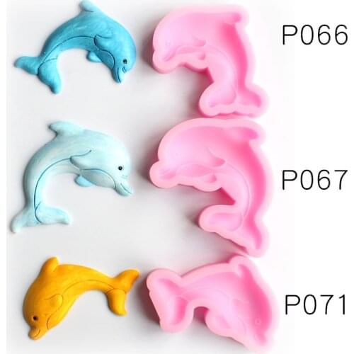 1pc FDolphin Mould fondant Silicone mold cake decorating tools chocolate gumpaste mold