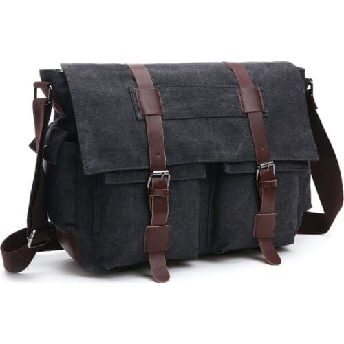 Canvas Briefcase Messenger bags Shoulder Bag Schoolbag Satchel Travel bags Handbags Laptop