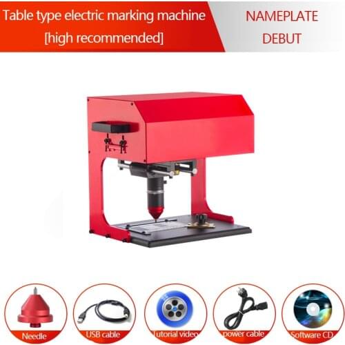 JMZQ-170/JMZD-170 Pneumatic Electric Marking Machine 300w Desktop Car Identification Plate Metal Parts Engraving Machine