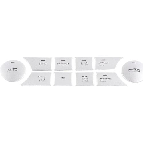 Car Interior Air Conditioning Button Patch Decoration Accessories for 07-10 Mercedes-Benz C-Class