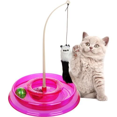 Creative Cat Toys Crazy Amusement Round Disk Spring Mice Funny Play Activity Mouse Cat Dog Interactive Cat Toys Pet Supplies