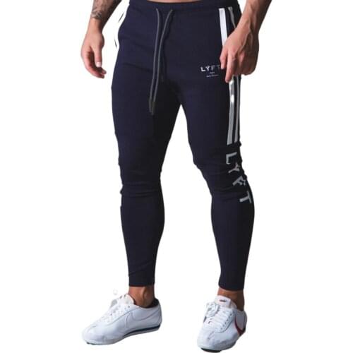 Joggers Men 2020 Streetwear Stripe fitness style mens trousers Trousers Splicing Muscle Mens Pants Trousers for men