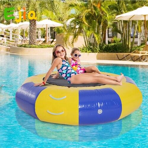 Hot Summer Sale Inflatable Water Trampoline Splash Padded Inflatable Bouncer Bounce Swim Platform for Water Sports