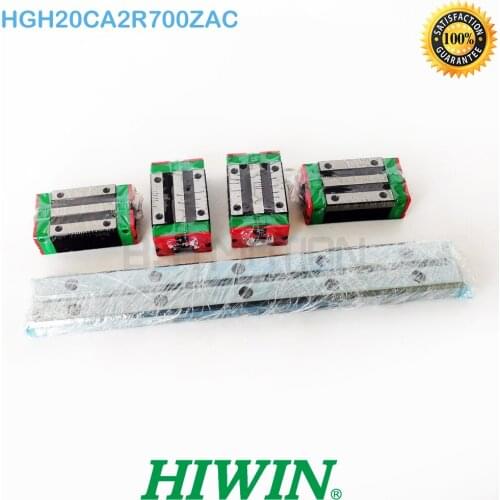 New Original HIWIN HGR20 Linear Guide 700mm Rail with HGH20CA Linear Carriage Block HGH20CA2R700ZAC