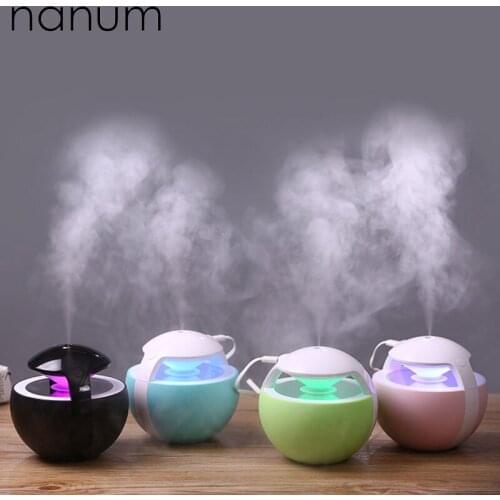 New Car Essential Oil Diffuser Mini Ultrasonic Night elves Humidifier LED Night Light USB Aromatherapy Fogger Car Air Freshener