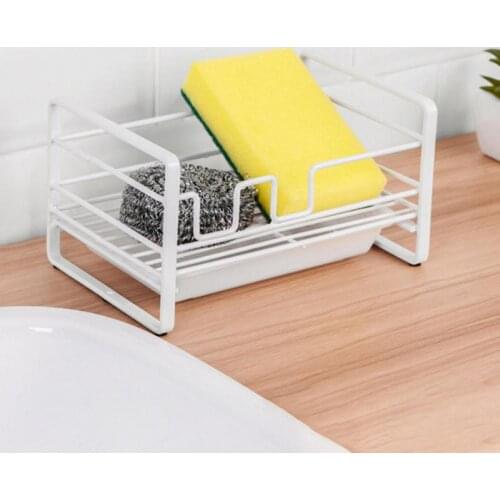 New Kitchen Sponge Storage Rack Sink Shelf Durable Faucet Drainer Shelf Basket Holder Drain Box Bathroom Organizer Accessories