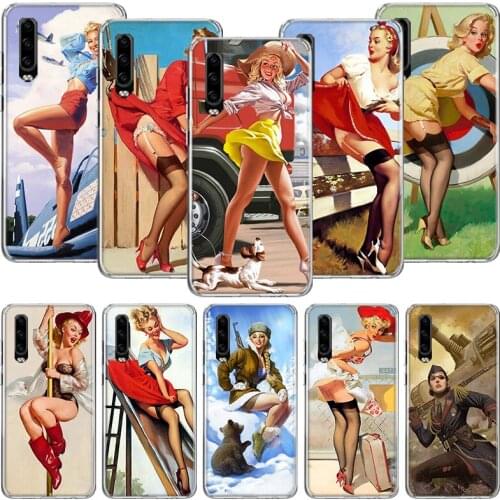 Sexy Pin Up Girl Women Coser Phone Case For Huawei P30 P40 P20 P10 Mate 20 10 30 Lite Pro P Smart Z Plus Printing Cover Coque Sh