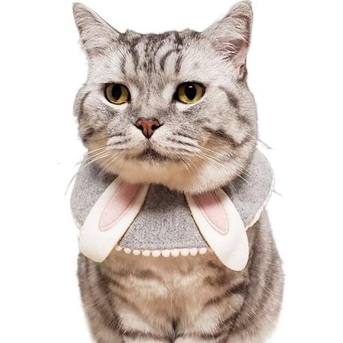 Pet scarf dog cat Bib tie tie cartoon animal Bib triangle scarf small dog cat neck cover kitten accessories cat collar dog gifts