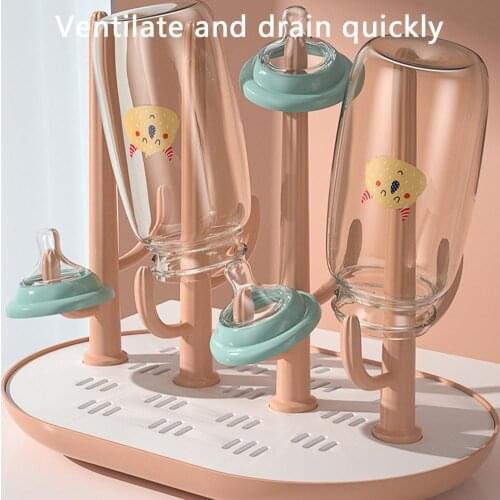 Infant Milk Bottle Drying And Draining Rack Water Cup Bottle Drying Rack Detachable Rack Feeding Supplies Cleaning Accessories