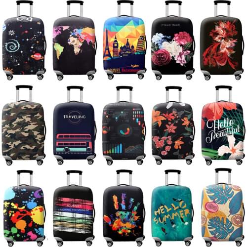 TLDGAGAS Thicker Blue City Luggage Cover Travel Suitcase Protective Cover for Trunk Case Apply to 19''-32'' Suitcase Cover