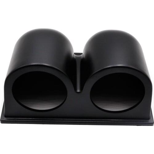 Universal Double Dual Gauge Pod 52mm Hole Cup Car Gauge Pod Gauge Cap Cup Dash Pod Mount Holder Plastic Auto Car Meter