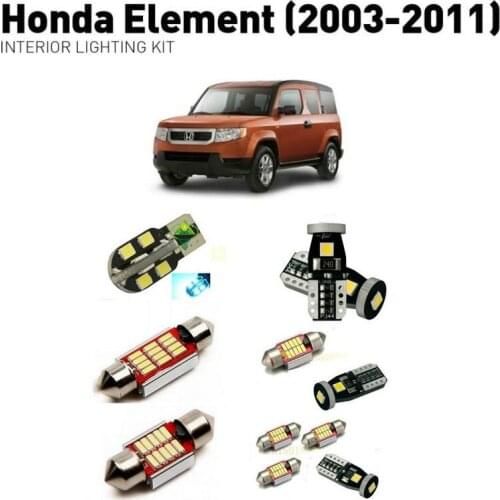 Led interior lights For Honda element 2003-2011 6pc Led Lights For Cars lighting kit automotive bulbs Canbus