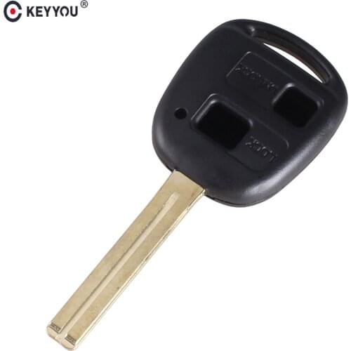 KEYYOU 3 Buttons Remote Fob Case Replacement Car Key Shell Fob For Lexus RX330 ES300 46mm Blade TOY40