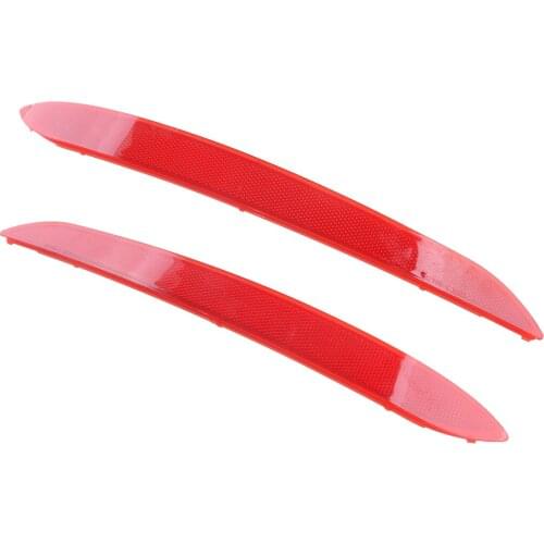 1 Pair ABS Red Car Rear Bumper Reflector Light Fit for Hyundai Sonata 2015 2016 2017 92405C1000 HY1184113 92406C1000 HY1185113